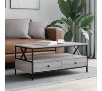 vidaXL Table basse sonoma gris 100x51x45 cm bois d'ingénierie 835302