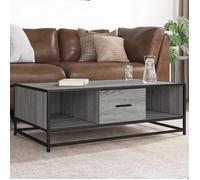 vidaXL Table basse Gris Sonoma 100x57x35 cm Bois composite et métal