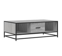 vidaXL Table basse Gris Sonoma 100x57x35 cm Bois composite et métal