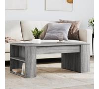 vidaXL Table basse sonoma gris 102x55x42 cm bois d'ingénierie, table d'appoint, table de salon, table latérale, bout de 831859