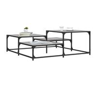 Vidaxl Table Basse Sonoma Gris 107x107x40 Cm Bois D'ingénierie Marron