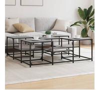 vidaXL Table basse sonoma gris 121x121x40 cm bois d'ingénierie 839071