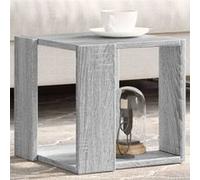vidaXL Table basse 848148 – Sonoma gris, bois d'ingénierie 32x32x30 cm