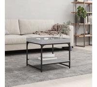 Vidaxl Table Basse Sonoma Gris 49,5x49,5x45 Cm Bois D'ingénierie Gris