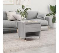 vidaXL Table basse sonoma gris 50x46x50 cm bois d'ingénierie830904 Gris G