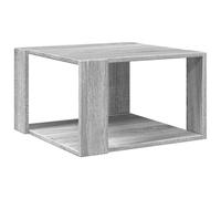 vidaXL Table basse sonoma gris 51,5x51,5x30 cm bois d'ingénierie, table d'appoint, table de salon, table latérale, bout de 848141