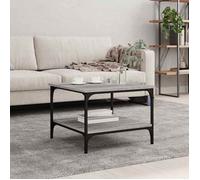 vidaXL Table basse Sonoma gris – Bois d'ingénierie 55×55×40 cm