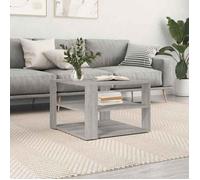 vidaXL Table basse sonoma gris 59 5x59 5x40 cm bois d'ingénierie 834255