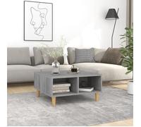 vidaXL Table basse Sonoma gris 60x60x30 cm Aggloméré, Gris, Tableau, 13.6kg