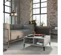 vidaXL Table basse Sonoma gris 60x60x30 cm Aggloméré, Gris, Tableau, 13.8kg