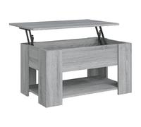 vidaXL Table basse Sonoma gris 79x49x41 cm Bois d'ingénierie Gris