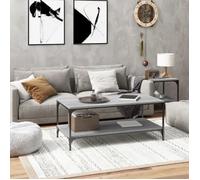 vidaXL Table basse Sonoma gris 80x50x40 cm Bois d'ingénierie 819370