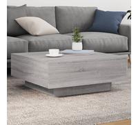 Vidaxl Table Basse Sonoma Gris 80x80x31 Cm Bois D'ingénierie Marron