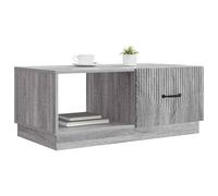 vidaXL Table Basse Sonoma Gris 90 x 50 x 37 cm Bois d'ingénierie, Table Basse rectangulaire Moderne pour Salon, Design Vintage, Rangement Pratique, Surface Fonctionnelle