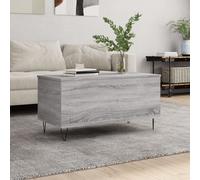 Vidaxl Table Basse Sonoma Gris 90x44,5x45 Cm Bois D'ingénierie Gris