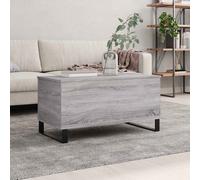 Vidaxl Table Basse Sonoma Gris 90x44,5x45 Cm Bois D'ingénierie Gris
