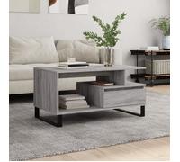 Table Basse, Table d'Appoint avec Tiroir, Bout de Canapé avec Pieds, Meuble de Rangement Salle de Séjour, Moderne, Sonoma Gris Bois d'Ingénierie