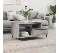 Vidaxl Table Basse Sonoma Gris 90x49x45 Cm Bois D'ingénierie Gris