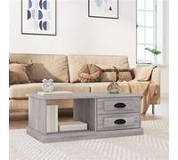 vidaXL Table basse Sonoma gris 90x50x35 cm Bois d'ingénierie