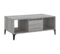Vidaxl Table Basse Sonoma Gris 90x50x36,5 Cm Bois D'ingénierie Multicolore