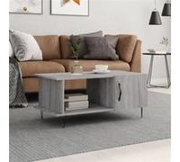 Vidaxl Table Basse Sonoma Gris 90x50x40 Cm Bois D'ingénierie Gris