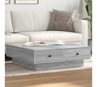 vidaXL Table basse Sonoma 90x90x28 cm bois d'ingénierie Gris