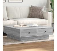 Vidaxl Table Basse Sonoma Gris 90x90x28 Cm Bois D'ingénierie Marron