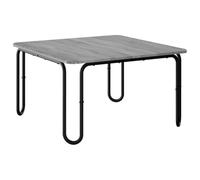 vidaXL Table basse Sonoma grise 79,5 x 79,5 x 45 cm, table basse rectangulaire, moderne pour salon, cuisine, salle à manger, intérieur et extérieur