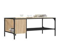 vidaXL Table basse Support 837733 100x51x40 cm bois d'ingénierie Chêne Sonoma Marron