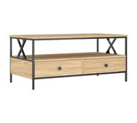vidaXL Table basse chêne sonoma 100x51x45 cm bois d'ingénierie 835300