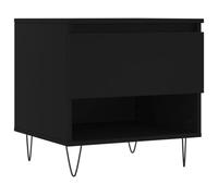 Vidaxl Table Basse Noir 50x46x50 Cm Bois D¡¯Ing¿¿Nierie Marron