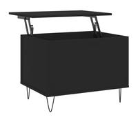 Table basse Noir 60x44,5x45 cm Bois d'ingénierie