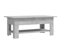 vidaXL Table basse Gris béton 102x55x42 cm Aggloméré