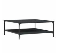 vidaXL Table basse noir 100x100x40 cm bois d'ingénierie 832843