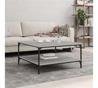 Vidaxl Table Basse Sonoma Gris 80x80x40 Cm Bois D'ingénierie Gris