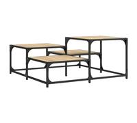 vidaXL Table basse chêne sonoma 87,5x87,5x40 cm bois d'ingénierie 837743 Marron G