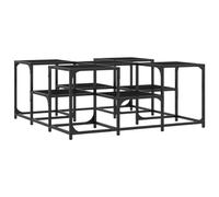 vidaXL Table basse noir 91x91x40 cm bois d'ingénierie 839073