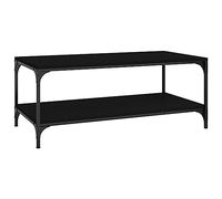 vidaXL Table Basse Noir 80x50x40 cm Bois d'ingénierie