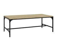 vidaXL Table Basse, Table d'Appoint avec Pieds Réglables, Bout de Canapé, Meuble de Salon Salle de Séjour, Industriel, Chêne Sonoma Bois d'Ingénierie