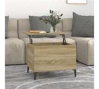 Vidaxl Table Basse Chêne Sonoma 60x44,5x45 Cm Bois D'ingénierie Multicolore