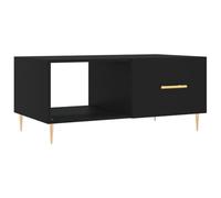 Vidaxl Table Basse Noir 90x50x40 Cm Bois D'ingénierie Marron