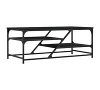 vidaXL Table basse noir 100x49x40 cm bois d'ingénierie 835344