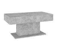 vidaXL Table Basse, Table d'Appoint, Bout de Canapé, Meuble de Rangement Salle de Séjour, Scandinave, Gris Béton Bois d'Ingénierie