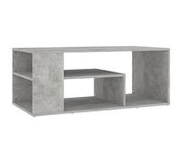 vidaXL Table Basse, Table d'Appoint, Bout de Canapé, Meuble de Rangement Salle de Séjour, Scandinave, Gris Béton Bois d'Ingénierie