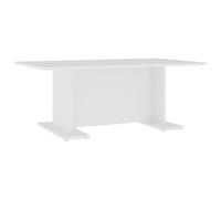 vidaXL Table Basse, Table d'Appoint, Bout de Canapé, Meuble de Rangement Salon Salle de Séjour, Scandinave, Blanc Bois d'Ingénierie