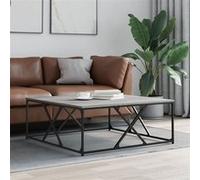 Vidaxl Table Basse Sonoma Gris 100x100x40 Cm Bois D'ingénierie Gris