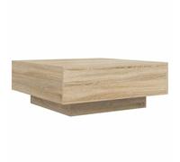 vidaXL Table basse moderne Chêne Sonoma 80x80x31 cm Bois d'ingénierie Marron