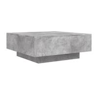 vidaXL Table basse gris béton 80x80x31 cm bois d'ingénierie 836584 Gris G
