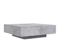vidaXL Table basse 836598 gris béton en bois d'ingénierie 100x100x31 cm