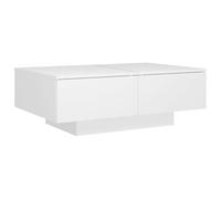 vidaXL Table Basse, Table d'Appoint, Bout de Canapé, Meuble de Salon Salle de Séjour Maison Intérieur, Moderne, Blanc Bois d’Ingénierie